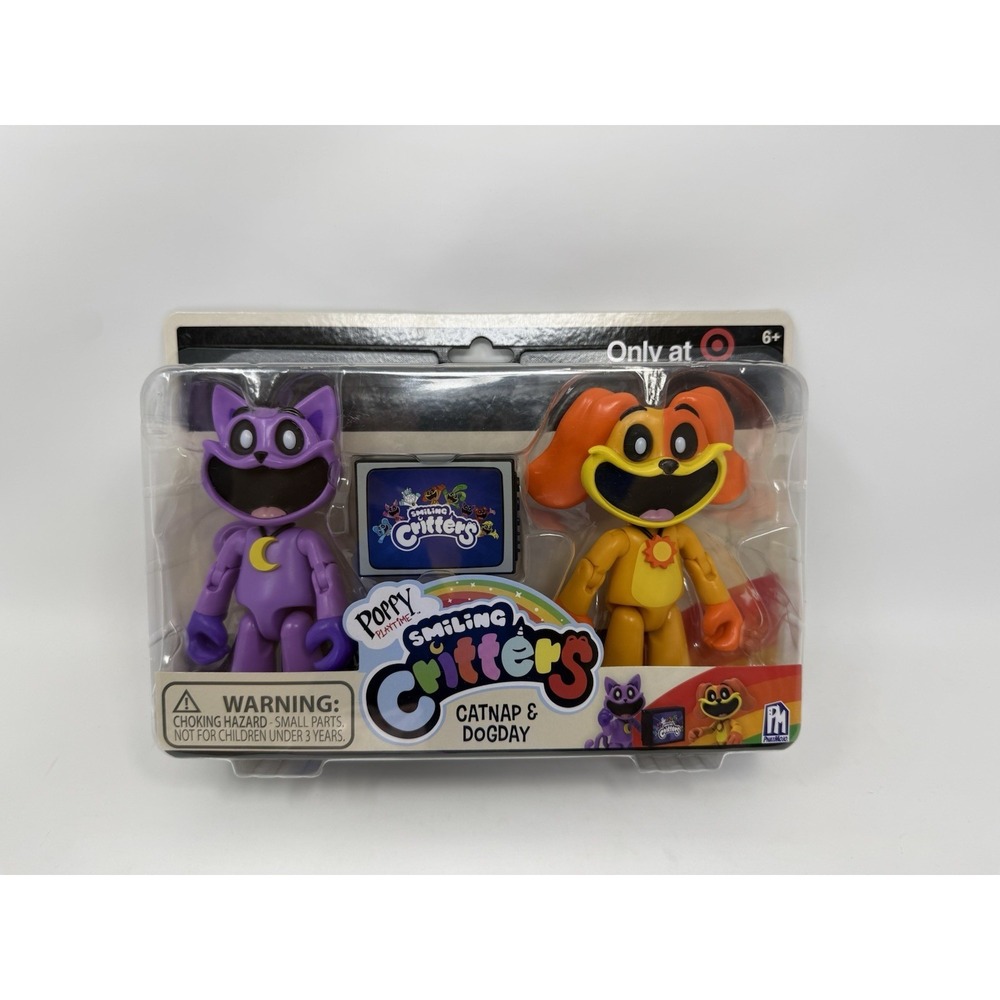 NEW SEALED Poppy Playtime Smiling Critters Catnap & Dogday Action Figures 2-Pack